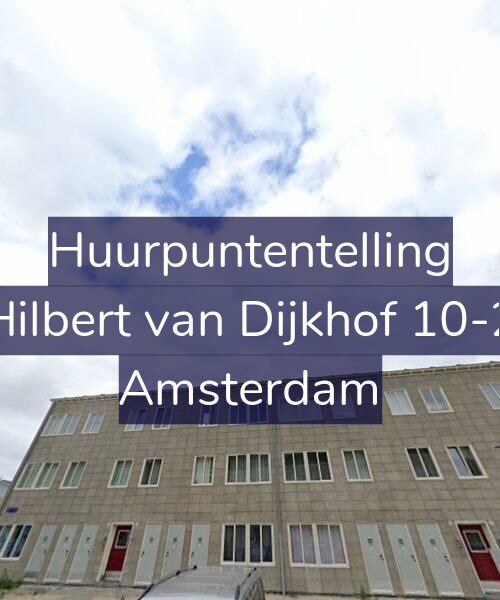 Foto gevel Huurpuntentelling voor Hilbert van Dijkhof 10-2, Amsterdam