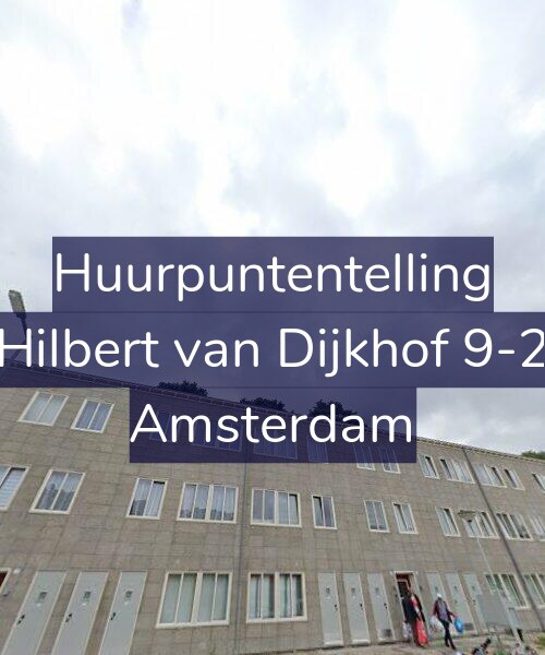 Foto gevel Huurpuntentelling voor Hilbert van Dijkhof 9-2, Amsterdam