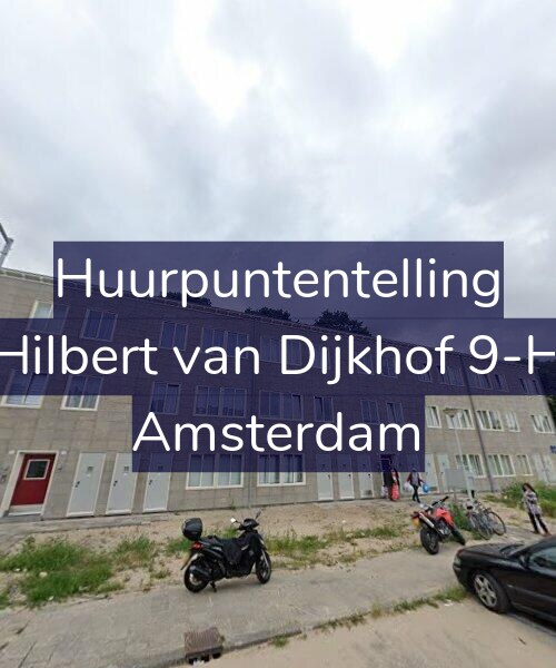 Foto gevel Huurpuntentelling voor Hilbert van Dijkhof 9-H, Amsterdam