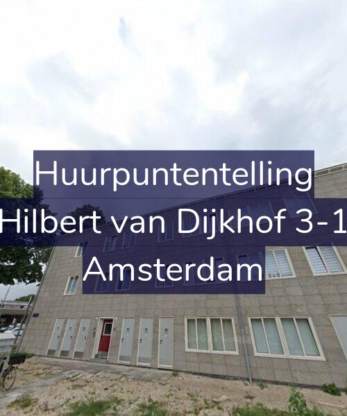 Foto gevel Huurpuntentelling voor Hilbert van Dijkhof 3-1, Amsterdam
