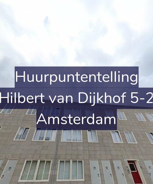 Foto gevel Huurpuntentelling voor Hilbert van Dijkhof 5-2, Amsterdam