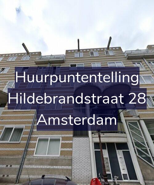 Foto gevel Huurpuntentelling voor Hildebrandstraat 28, Amsterdam