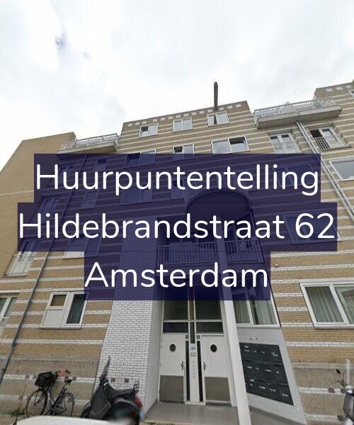 Foto gevel Huurpuntentelling voor Hildebrandstraat 62, Amsterdam