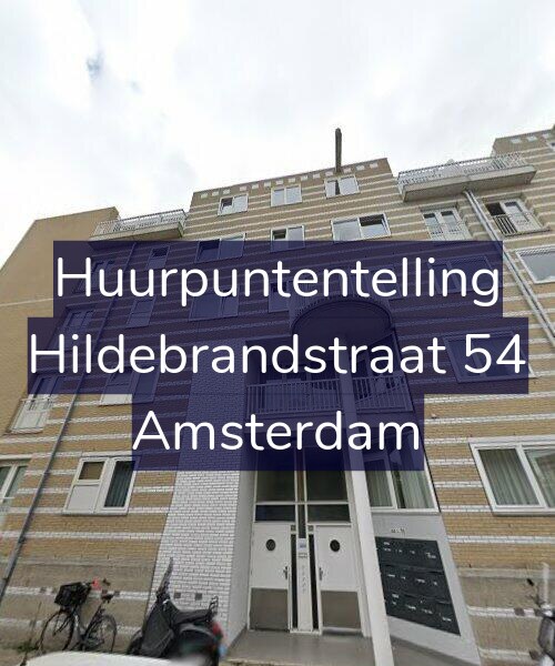 Foto gevel Huurpuntentelling voor Hildebrandstraat 54, Amsterdam