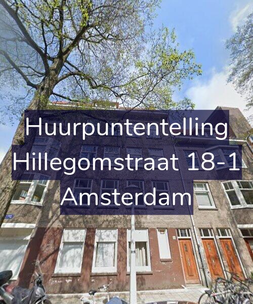 Foto gevel Huurpuntentelling voor Hillegomstraat 18-1, Amsterdam