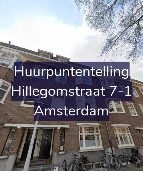 Foto gevel Huurpuntentelling voor Hillegomstraat 7-1, Amsterdam
