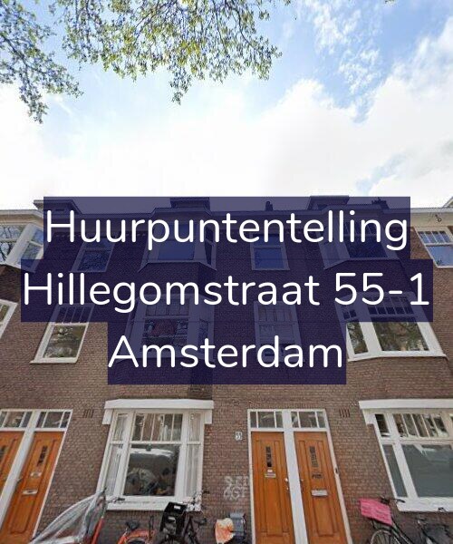 Foto gevel Huurpuntentelling voor Hillegomstraat 55-1, Amsterdam