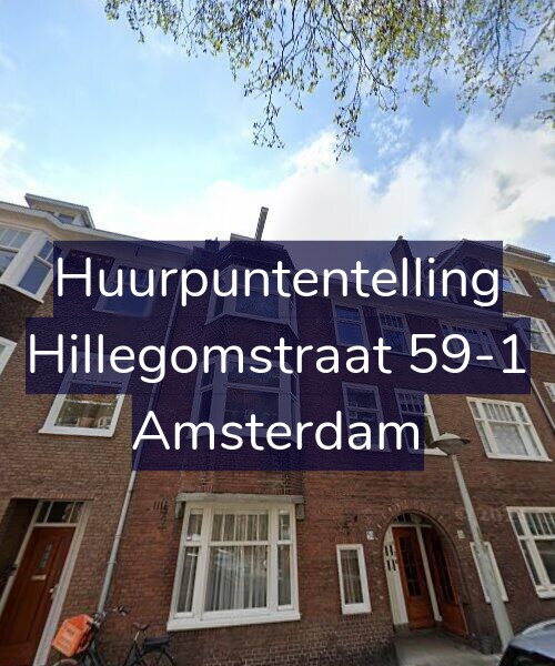 Foto gevel Huurpuntentelling voor Hillegomstraat 59-1, Amsterdam
