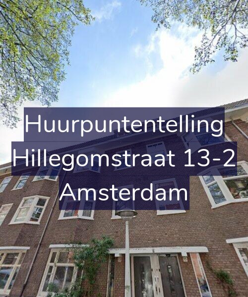Foto gevel Huurpuntentelling voor Hillegomstraat 13-2, Amsterdam