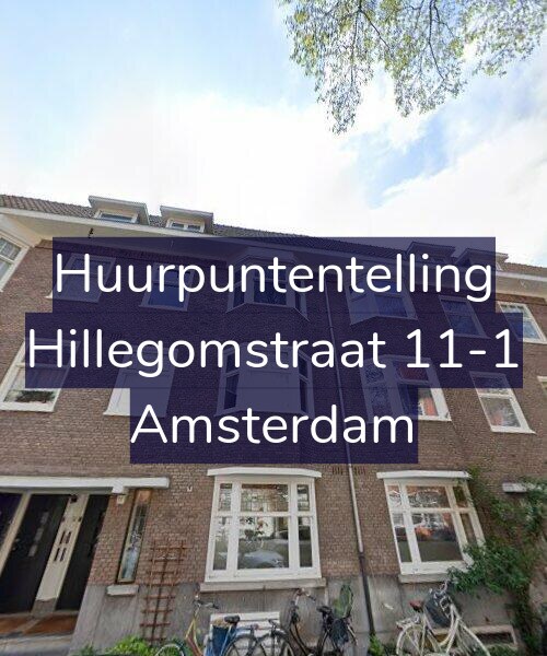 Foto gevel Huurpuntentelling voor Hillegomstraat 11-1, Amsterdam