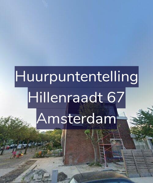 Foto gevel Huurpuntentelling voor Hillenraadt 67, Amsterdam