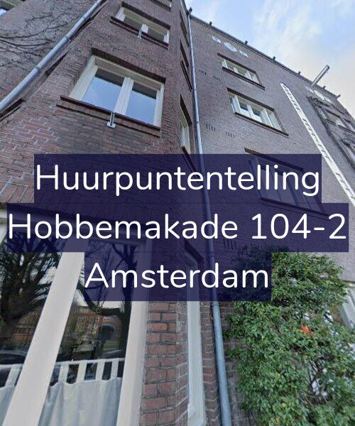 Foto gevel Huurpuntentelling voor Hobbemakade 104-2, Amsterdam