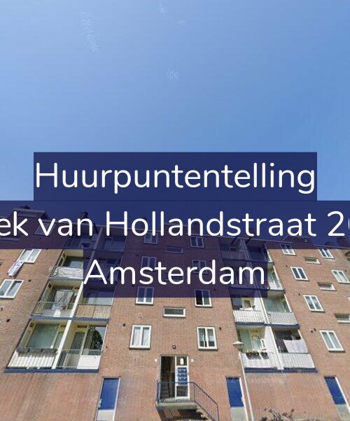 Foto gevel Huurpuntentelling voor Hoek van Hollandstraat 26-2, Amsterdam