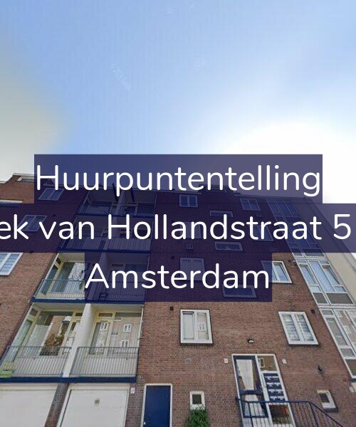 Foto gevel Huurpuntentelling voor Hoek van Hollandstraat 51-2, Amsterdam