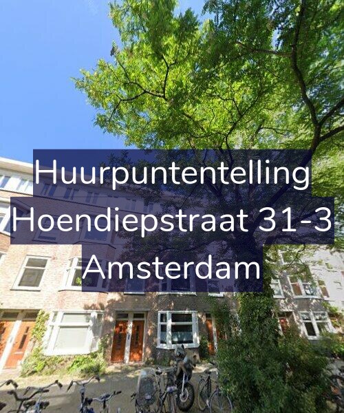 Foto gevel Huurpuntentelling voor Hoendiepstraat 31-3, Amsterdam