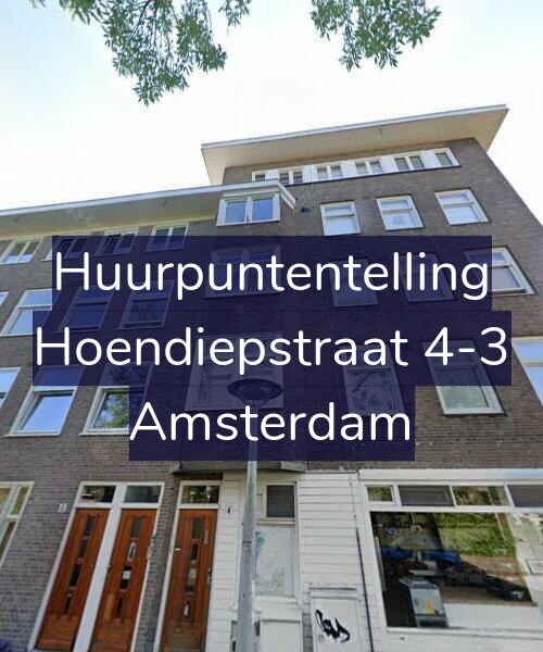 Foto gevel Huurpuntentelling voor Hoendiepstraat 4-3, Amsterdam