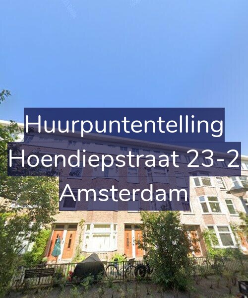 Foto gevel Huurpuntentelling voor Hoendiepstraat 23-2, Amsterdam