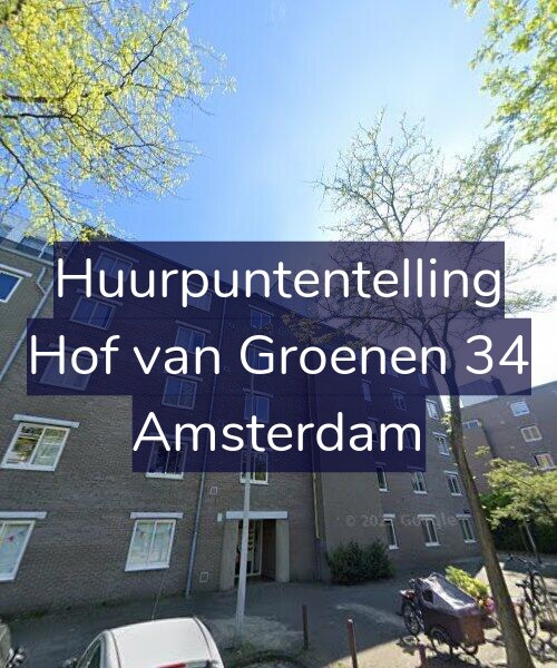 Foto gevel Huurpuntentelling voor Hof van Groenen 34, Amsterdam