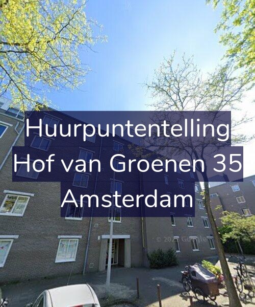 Foto gevel Huurpuntentelling voor Hof van Groenen 35, Amsterdam