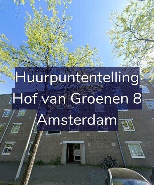 Foto gevel Huurpuntentelling voor Hof van Groenen 8, Amsterdam