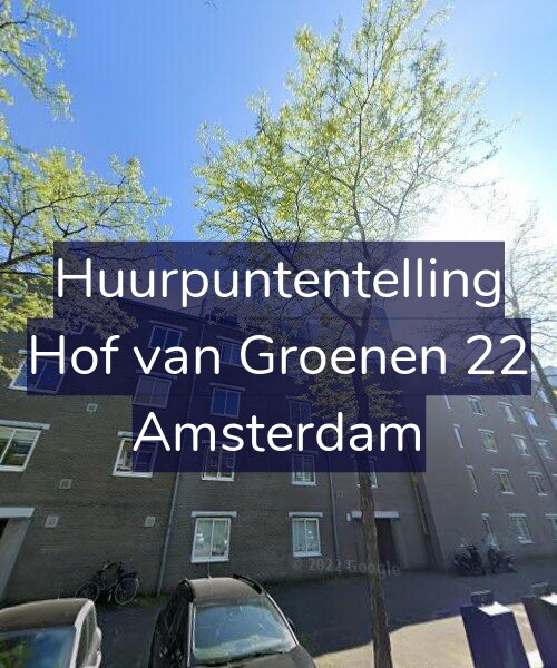 Foto gevel Huurpuntentelling voor Hof van Groenen 22, Amsterdam