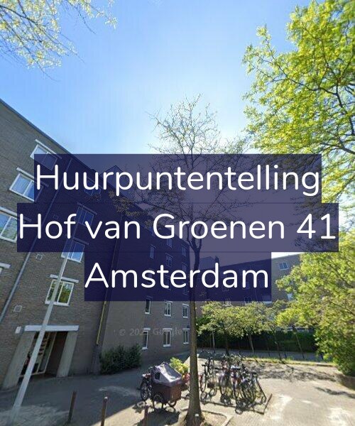 Foto gevel Huurpuntentelling voor Hof van Groenen 41, Amsterdam