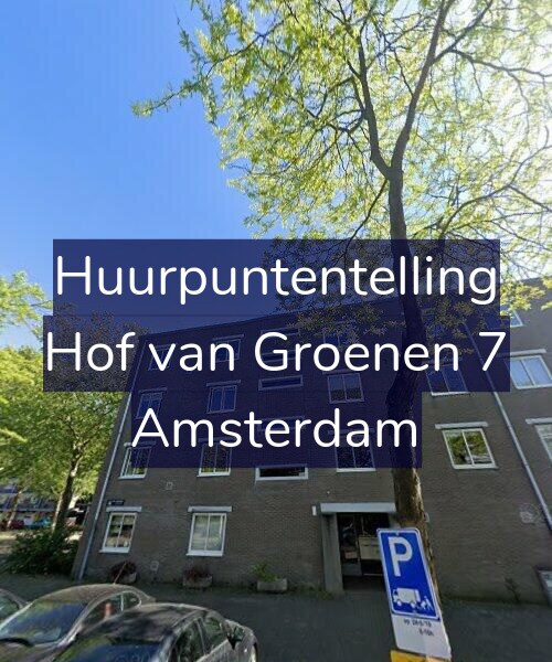 Foto gevel Huurpuntentelling voor Hof van Groenen 7, Amsterdam