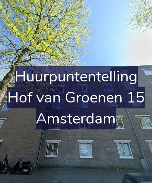Foto gevel Huurpuntentelling voor Hof van Groenen 15, Amsterdam