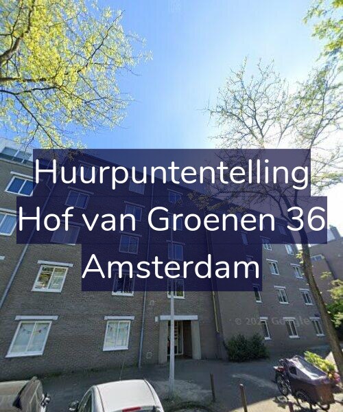 Foto gevel Huurpuntentelling voor Hof van Groenen 36, Amsterdam