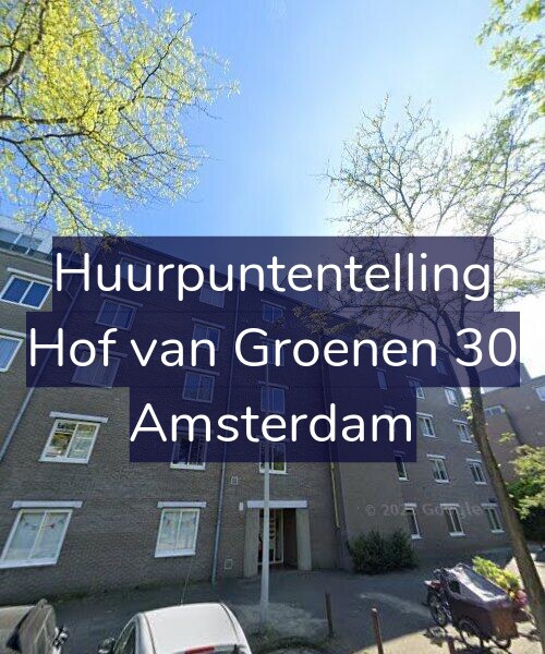 Foto gevel Huurpuntentelling voor Hof van Groenen 30, Amsterdam