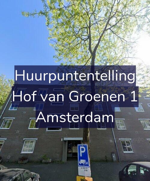 Foto gevel Huurpuntentelling voor Hof van Groenen 1, Amsterdam