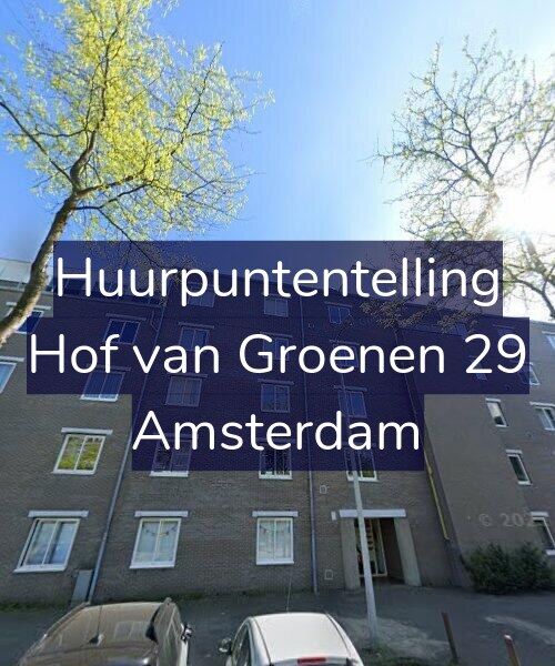Foto gevel Huurpuntentelling voor Hof van Groenen 29, Amsterdam