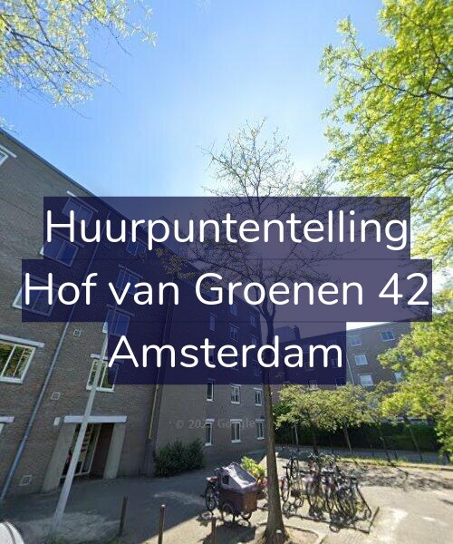 Foto gevel Huurpuntentelling voor Hof van Groenen 42, Amsterdam