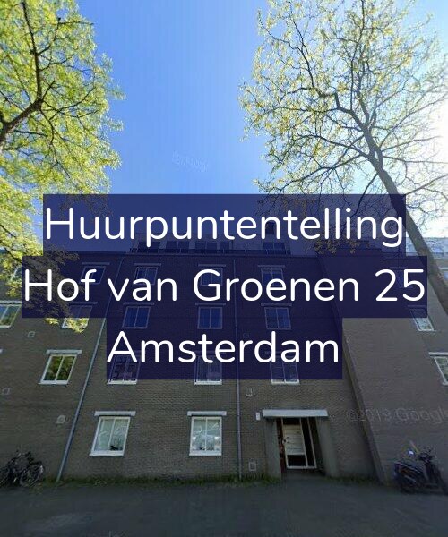 Foto gevel Huurpuntentelling voor Hof van Groenen 25, Amsterdam