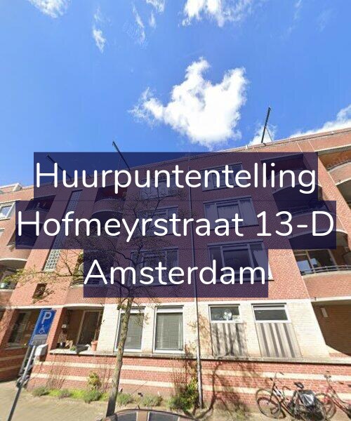 Foto gevel Huurpuntentelling voor Hofmeyrstraat 13-D, Amsterdam