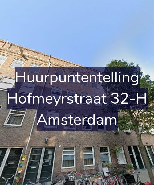 Foto gevel Huurpuntentelling voor Hofmeyrstraat 32-H, Amsterdam