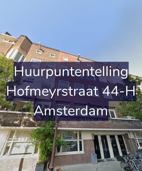 Foto gevel Huurpuntentelling voor Hofmeyrstraat 44-H, Amsterdam