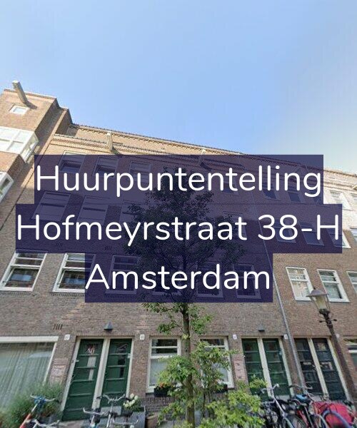 Foto gevel Huurpuntentelling voor Hofmeyrstraat 38-H, Amsterdam