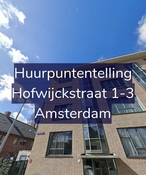 Foto gevel Huurpuntentelling voor Hofwijckstraat 1-3, Amsterdam