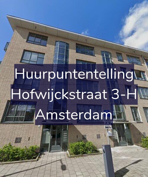 Foto gevel Huurpuntentelling voor Hofwijckstraat 3-H, Amsterdam