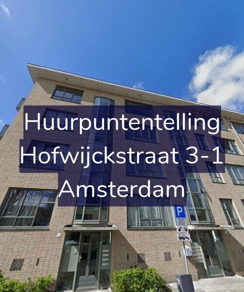 Foto gevel Huurpuntentelling voor Hofwijckstraat 3-1, Amsterdam