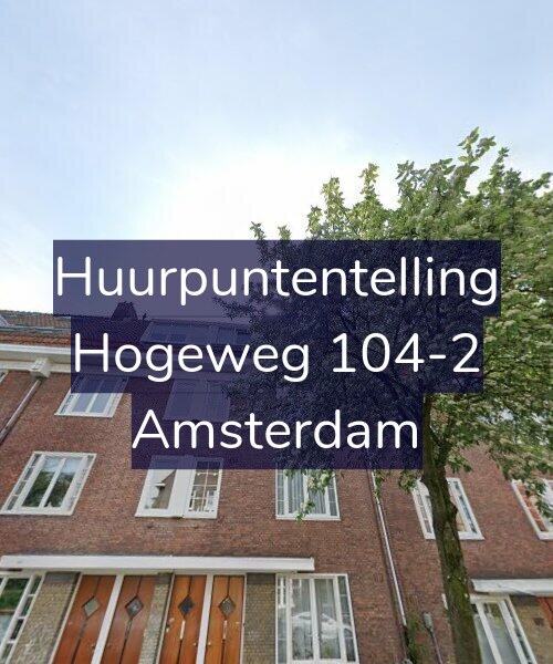 Foto gevel Huurpuntentelling voor Hogeweg 104-2, Amsterdam