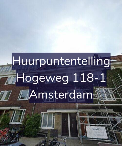 Foto gevel Huurpuntentelling voor Hogeweg 118-1, Amsterdam