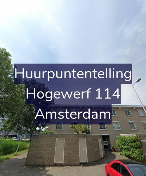 Foto gevel Huurpuntentelling voor Hogewerf 114, Amsterdam