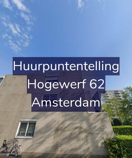 Foto gevel Huurpuntentelling voor Hogewerf 62, Amsterdam