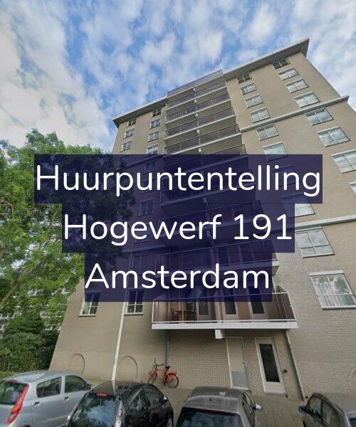 Foto gevel Huurpuntentelling voor Hogewerf 191, Amsterdam
