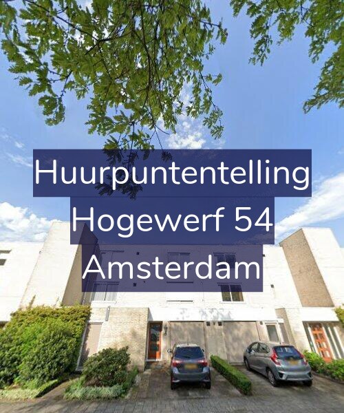 Foto gevel Huurpuntentelling voor Hogewerf 54, Amsterdam