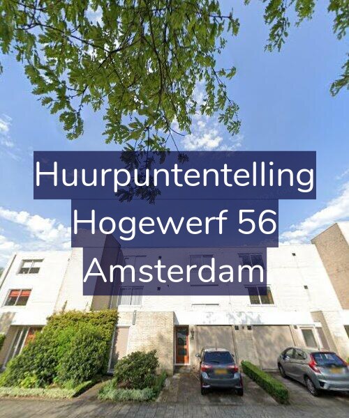 Foto gevel Huurpuntentelling voor Hogewerf 56, Amsterdam