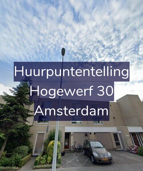 Foto gevel Huurpuntentelling voor Hogewerf 30, Amsterdam