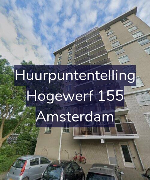 Foto gevel Huurpuntentelling voor Hogewerf 155, Amsterdam
